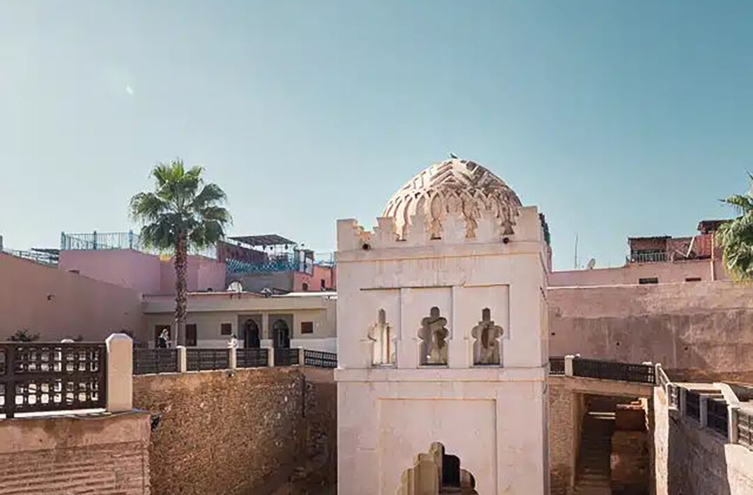 the koubba of the almoravids in marrakesh
